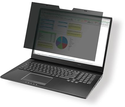 Durable Filtro privacy magnetico per schermi da 14 16:10, incl. cartellina e panno in microfibra, grigio antracite, 513857