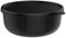 Mepal - Mikrowellengeschirr Lumina - Frischhaltedosen mit Deckel für Kühlschrank, Gefrierschrank, Dampfgarer & Mikrowelle - Mikrowellenschüsseln mit Deckel - Aufbewahrungsbox - 1500 ml - Nordic black