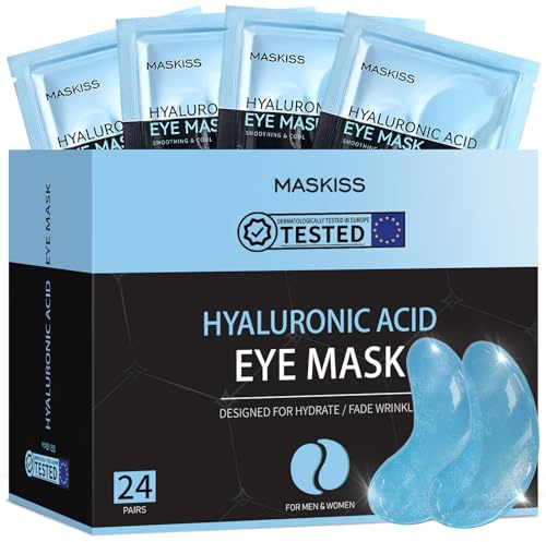 Parches Ojos Bolsas Y Ojeras(24 Pares), Mascarillas De Ácido Hialurónico Para Ojeras, Parches De Colágeno Para Ojos Que Hidratan Y Alivian Las Arrugas