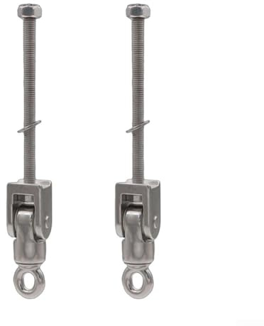Jotekonoby Crochet pivotant à 3600° en acier inoxydable robuste pour porte-bagages, sac de sable, balançoire de yoga et hamac – Support de montage pivotant à 3600° avec capacité de charge de 650 kg