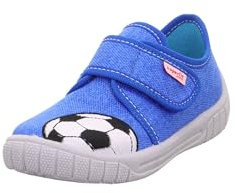 Superfit Jungen BILL Hausschuhe, BLAU/WEISS 8500