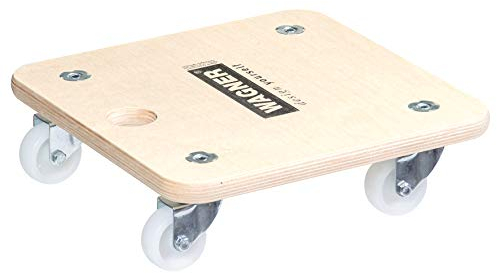 Wagner Chariot de Transport MM 1352 I 29 x 29 x 8,5 cm - Charge 250 kg - pour Objets, équipements et Meubles I Trou de préhension I très Mobile I certifié FSC® - 20135201