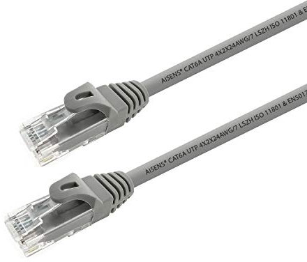 LATIGUILLO DE RED AISENS RJ45 LSZH UTP CAT6A AWG24 15M GRIS A145-0331