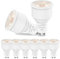 Luxvista GU10 LED Spotlight Bulbs - Non-Dimmable 9W GU10 Long Neck Light Bulbs (80W Halogen Equivalent) Warm White 3000K, 9 Watt 8-Pack