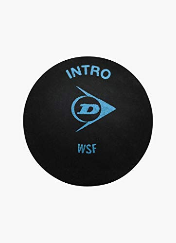 Racketworld Dunlop Intro Blue Dot Squash Ball - Pack of 3 Balls