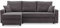 Ecksofa Aikido I 233x90 - mit schlaffunktion - Farben zur Auswahl - modernen Eckcouch - mit Bettkasten - Moderner Cordstoff - Stoff POSO (POSO 022)