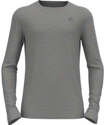 Odlo Intimo termico da uomo Merino 200 I Intimo Merino da uomo I Maglia termica a maniche lunghe con collo rotondo I Uomo