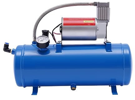 Compressore d'aria per kit clacson pompa aria 100psi DC 12V per gonfiaggio pneumatici materassi compressori per aerografo con serbatoio 6L