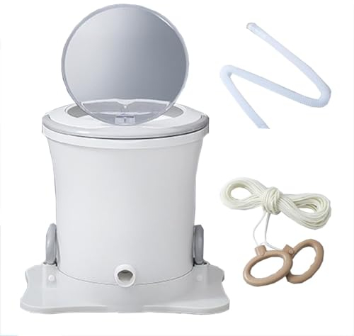 42x39cm 42x47cm Tragbare Trockner Leicht Zu Verstauen Und Transportieren Haushalt Kleine Wäscheschleuder Für Camping, Reisen, Studentenwohnheime(White,Medium)