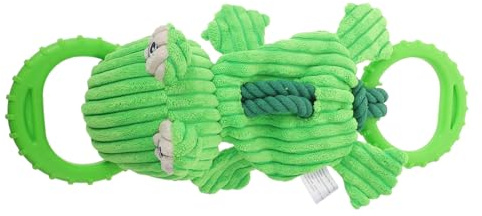 BESPORTBLE Pet Pull Toys Dog Tug Toy Tug of War Tough Rope Interactive Cute Frog Puller