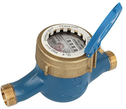 JS MNR - Contador de agua (3/4, DN 20, Q3=2,5, R80, 190 mm)