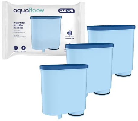 Aquafloow Filtro Acqua per Macchina Caffè, Filtro Acqua Anticalcare CA6903/01 Aquaclean Filtro Acqua per Macchina da Caffe Philips e Saeco, 3 Pezzi