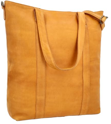 Gusti Handtasche Leder-Paris Ledertasche Umhängetasche Laptoptasche Braun Leder Damen