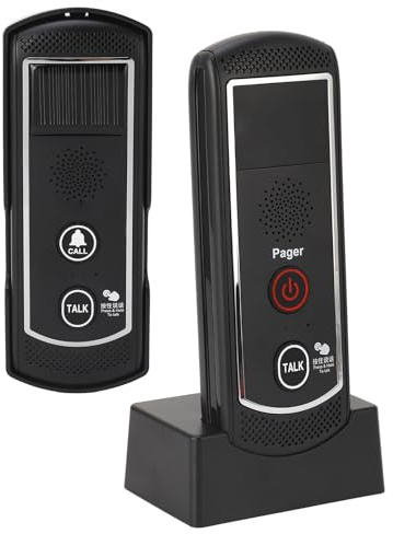 Drahtlose Türklingel mit Gegensprechanlage, Türklingel mit Gegensprechanlage für Große Entfernungen, Größere Reichweite, Solarbetrieben, 16 Kanäle, 3 Lautstärkestufen, IP44,