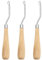 LIAMGUS 3 PCS 6.5 Inch Latch Hook Tool Set, Wooden Bent Crochet Hooks, Iron Hooks, For Rug Making, Wig Designing & Other Crafts