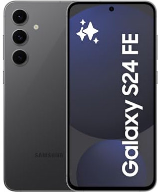 Samsung Galaxy S24 FE AI Smartphone ohne Vertrag, AI Handy mit Android, 8 GB RAM, 256 GB Speicher, 50-MP-Kamera, Lange Akkulaufzeit, Graphite, 36 Monate Herstellergarantie [Exklusiv bei Amazon]