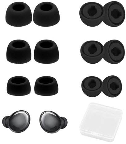 Tappi per Auricolari in Silicone per Galaxy Buds 2 Pro, Confortevoli e Isolanti Rumore, Accessori Compatibili per Ascolto di Qualità (6 Paia in 3 Taglie)