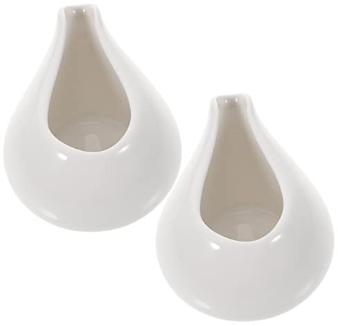 OFFSCH 2piezas Salseras De Cerámica Occidental Para Salsas y Decoración De Mesa