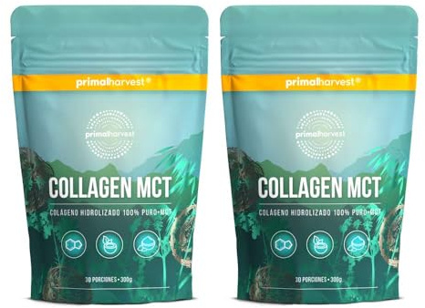 Collagen Pulver Von Primal Harvest (30 Portionen (2er Pack), MCT)