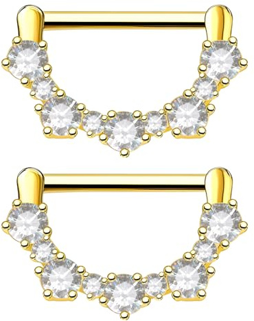 Nipple Bars, Piercingsmycken Nipplr Bar Button Piercing för kvinnor flicka