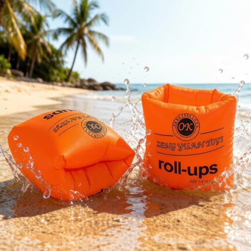 Lot de 2 Brassard,Brassard Piscine avec Double Airbag,Sécurité & Confort PVC pour Pesant 20 à 60KG Natation Sécurité