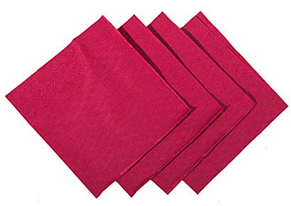 Bar@drinkstuff Cocktail Napkins Burgundy 24cm - Pack of 250