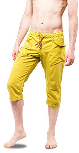 UcraftXlite Rock Climbing, Bouldering and Yoga Knickers. Lightweight, Stretching, Breathable (Yellow, M)