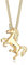 Elli Halskette Damen Einhorn Unicorn Magic in 925 Sterling Silber Vergoldet