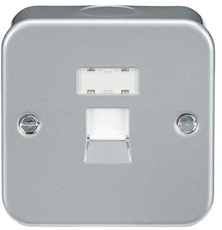 Knightsbridge MRJ45 Metal Clad Network Outlet, 1G, RJ45
