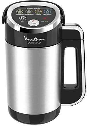 Moulinex Mixeur Chauffant Easy Soup Noir Argent 1000W 3L LM841810