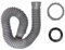 Qrity Tubo Flessibile di Scarico, Tubo di Scarico del Lavandino, Diametro Interno del Filo Femminile 45mm, Tubo di Scarico