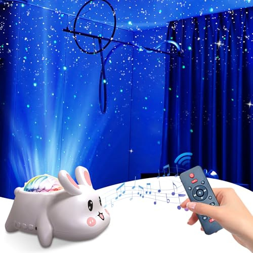 FOGARI Proiettore LED Cielo Stellato, Proiettore Luce Nordica Luce Notturna Cielo Stellato, 10 Colori Chiari, Musica Bluetooth, Telecomando, Per Adulti E Bambini