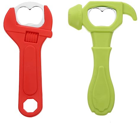 OKUMEYR 2pcs Cartoon Hammer Model Bottle Multifunctional Tool for Parties Refrigerators and Outdoor Use Unique Design for Beer Wine Bottles