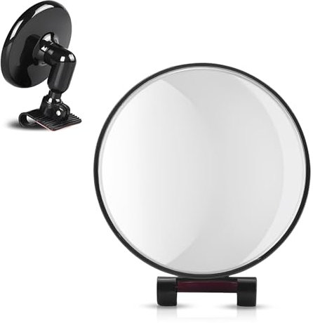 Monitor Mirror Computer Rear View Mirror Convex Mirror with Back Sticker, for Personal Safety Backseat Baby Monitor Mirror Auxiliary Blind Spot Mirror, 4.4inch