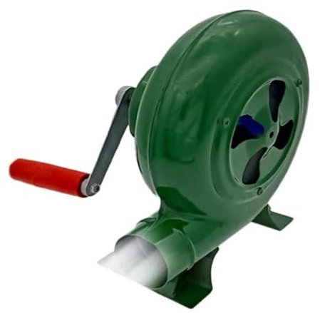 JOUFNING Briquets À Charbon Forge BBQ - Camping Activateur pour Barbecue, Ventilateur Manuel De Ventilateur De Maïs Soufflé, pour Camping/Plein/Randonnée Cuisson Feu ​Soufflet(200W)