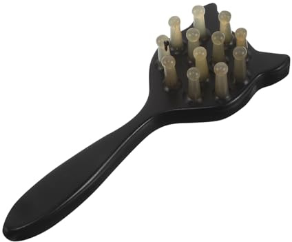 Gogogmee Horn-shaped Cat Comb for Scalp Care Facial Massage Tool Airbag Design for Thick Curly Hair Grooming