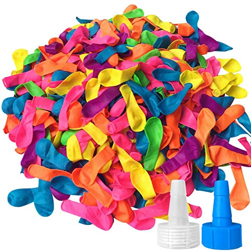 Hibery 1000 Pack Water Balloons with Refill Kits, Latex Water Bomb Balloons Fight Games - Summer Splash Fun for Adults