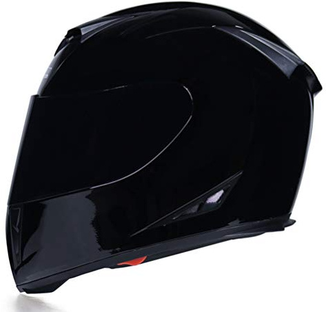 Integralhelm Motorrad mit Doppelscheibe Stilvoller Rennhelm mit Schnellverschluss Casco Moto Motorradhelme Herren / Damen Integralhelm