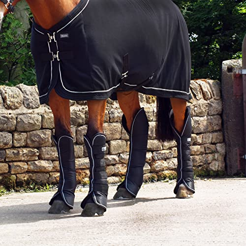 Masta Avante Horse Cob Pony Stable Travel Leg Protecting Boots | Soft Fleece Lining Extra Comfort & Protection | Set of 4 - Size: PONY