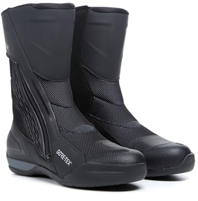 TCX - Airtech 3 GTX, Herren-Tourenstiefel, Wasserdichte Motorradstiefel mit Gore-Tex Membrane, Atmungsaktives Obermaterial aus Stoff und Mikrofaser, Reißverschluss und Klettverschluss, Schwarz