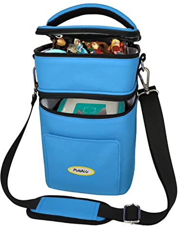 PUNALU große Tasche für Toniebox, viel Platz für Tonie Hörfiguren, Toniebox Tasche (grün)
