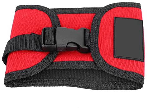 Alomejor 3KG Diving Weight Pocket Scuba Snorkeling Diving Weight Belt Pocket with Quick Release Buckle(red)