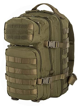 M-Tac Mochila táctica Molle – 20L ejército militar mochila mochila paquete, Verde -Oliva, 20L US, Mochilas Daypack