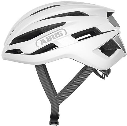 ABUS Rennradhelm StormChaser ACE - leichter Fahrradhelm für Radrennen, Gravelbike-Touren und Cyclocross - für Damen und Herren - Größe S, Weiß