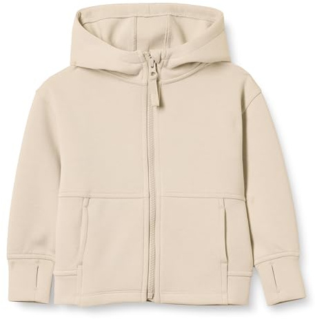 Amazon Essentials Felpa Integrale Sportiva vestibilità Comoda Bambini e Ragazzi, Grigio Pietra, 9 Anni