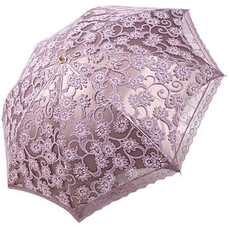 JAWSEU Parapluie Pliant Femme Anti-UV Dentelle Parapluie de Broderie de Fleurs en Dentelle Ombrelle Mariage Parasol Mariage Mariée Vintage Parapluie en Dentelle Photographie Parasol pour Femme