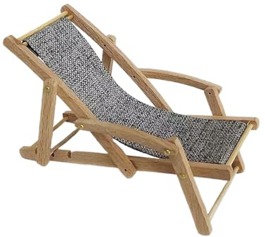 Mobili Miniature Casa Bambole Miniatura di Chaise Longue in Legno