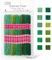 Tundi-Stickgarn, 12 Stränge Stickgarn-Set der Green Series, Kreuzstichgarn für Armbandherstellung und Stickarbeiten