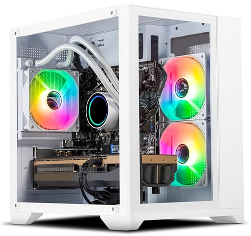 Scan Voir PC de Jeu à Refroidissement Liquide | RTX 5070 Ti 16 Go | Ryzen 7 8700F 8 cœurs | 32 Go de RAM | SSD M.2 1 to | Éclairage RVB Dynamique | WiFi | Compatible Streaming | Windows 11