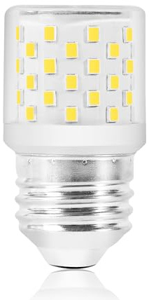 Bonping E26 E27 LED Bulb 5W, AC 80V-265V Wide Voltage LED Corn Light, 50W Equivalent, 500LM No Flicker Warm White 3000K Screw Bulb for Home, RV, Office - 1 Pack